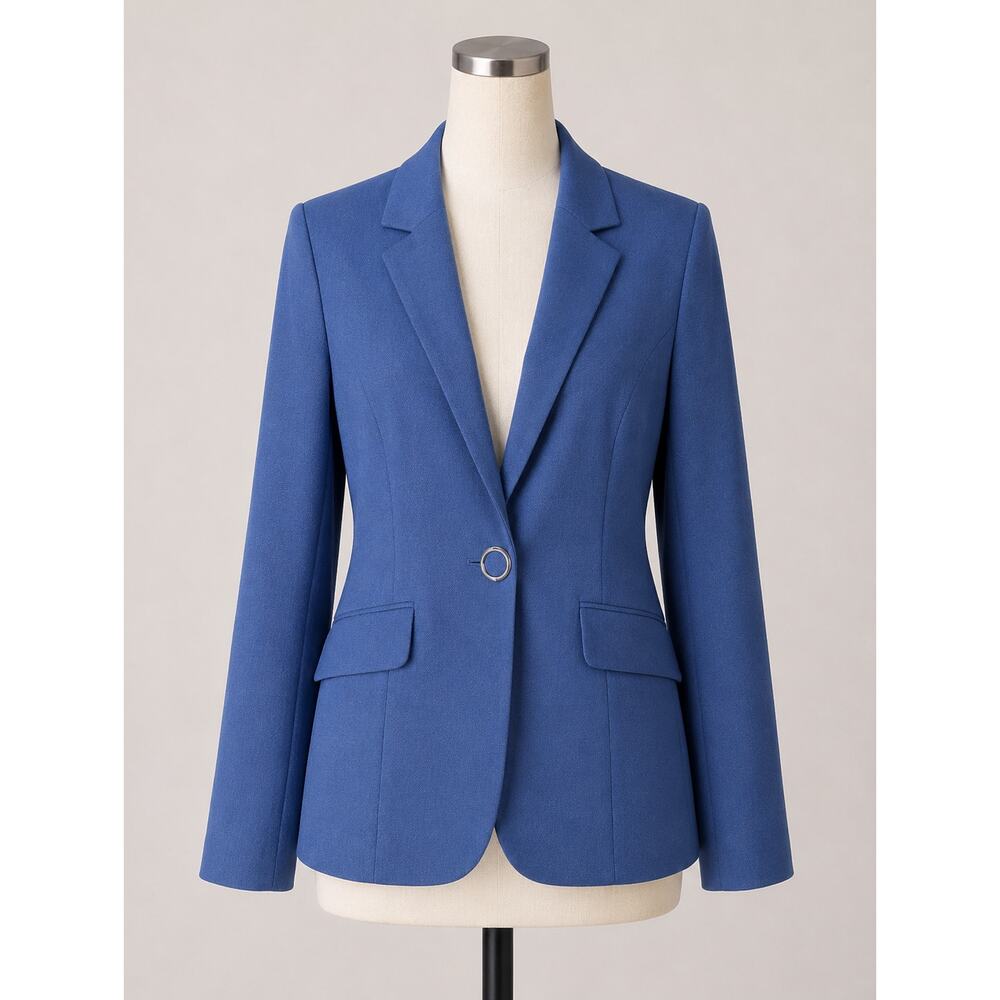 Boss Hugo Boss | Blue Blazer Wool Tailored 14 New! Jibalena Jacket